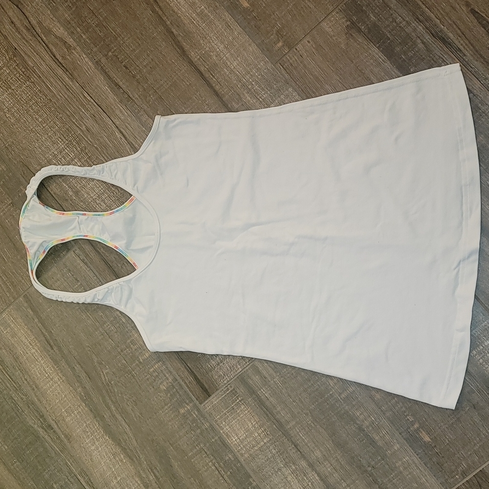 Lululemon Luon Cool Racerback Tank Reversible White 8
